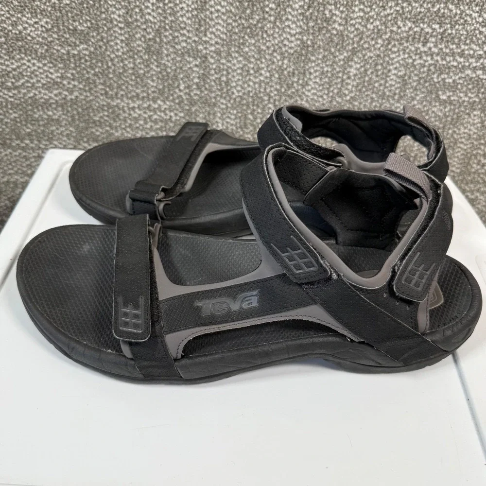 Teva Sandals Katavi Mens 13‎ Black Adjustable Straps Hiking Outdoor Sporty Shoes